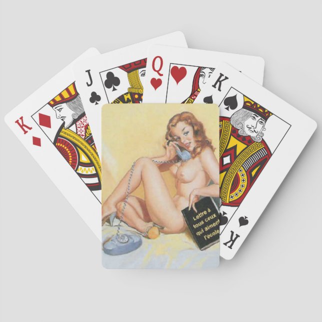 Pin Up Well, Hello Playing Cards (Back)