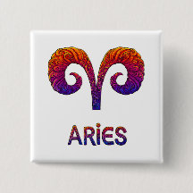 Pin Vibrant Colorful Aries Zodiac Square 