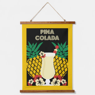 Piña Colada Cocktail Drink Hanging Tapestry