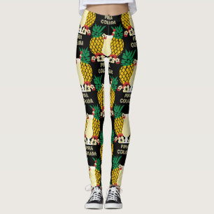 Piña Colada Cocktail Drink   Leggings