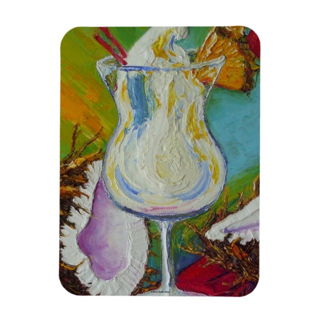 Pina Colada & Coconut Magnet (Vertical)