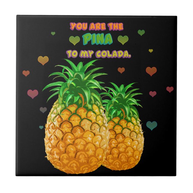Pina Colada Pineapple Tile (Front)