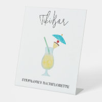 Piña Colada Tropical Wedding Bachelorette Tiki Bar