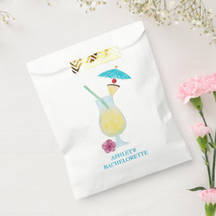 Piña Colada Tropical Wedding Bridal Shower Favour Bag