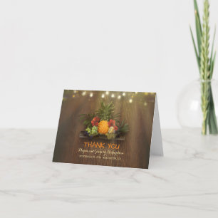 Pinapple Tropical Floral Beach Merci de mariage
