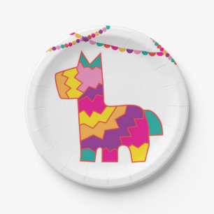 Pinata Fiesta Birthday Piñata Cinco De Mayo Plates