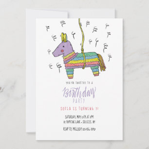 Piñata Invitation