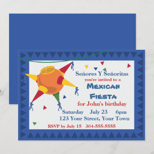 Pinata Mexican Fiesta Party Invitation