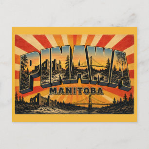 Pinawa Channel Rapids Manitoba Postcard