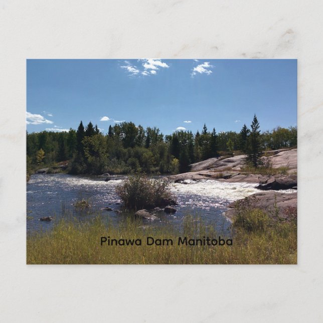 Pinawa Dam Postcard (Front)