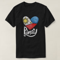 Pinay Philippines Flag Heart Filipina             