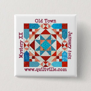 Pinback button for Old Town Mystery