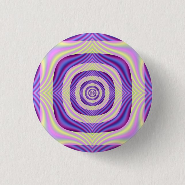 Pinback Square the Circle 1 Inch Round Button (Front)