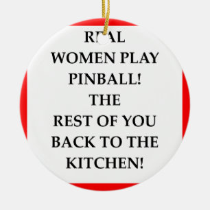 PINBALL CERAMIC ORNAMENT