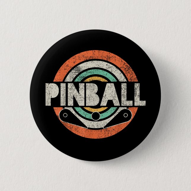Pinball Game Vintage 2 Inch Round Button (Front)
