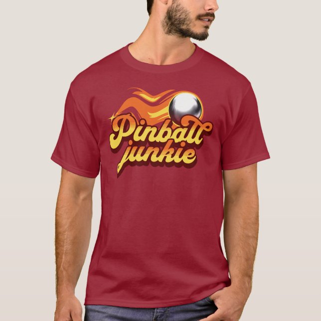 Pinball Junkie T-Shirt (Front)