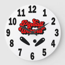 Pinball Lecteur Acrylique Arrondi Mur Horloge #8