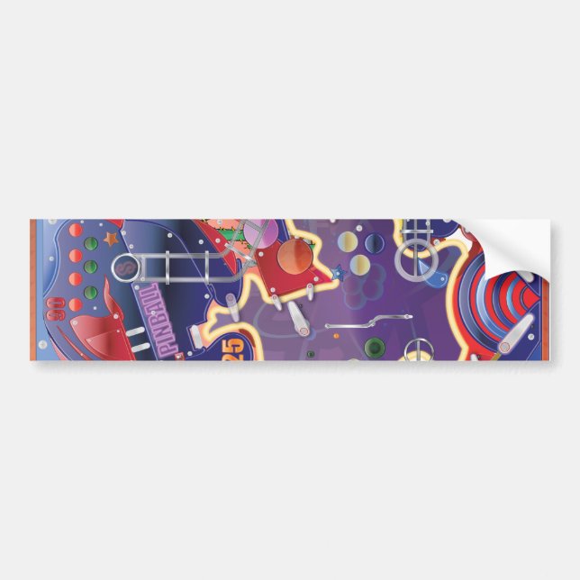 Pinball Machine Bumper Sticker (Front)