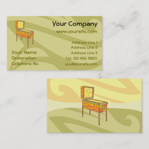 Pinball machine business card