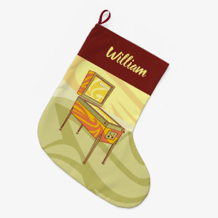 Pinball Machine Christmas Stocking