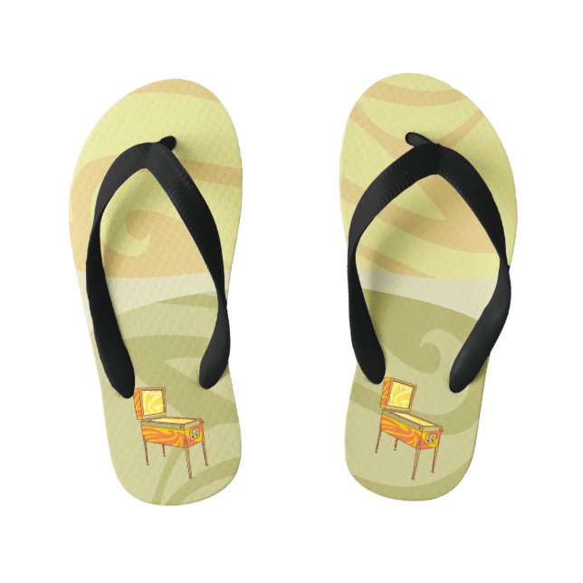 Pinball machine kid's flip flops (Footbed)