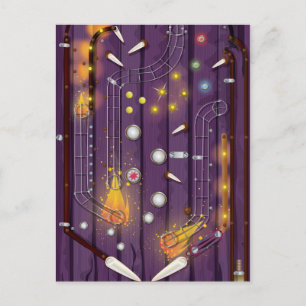 Pinball Machine Postcard