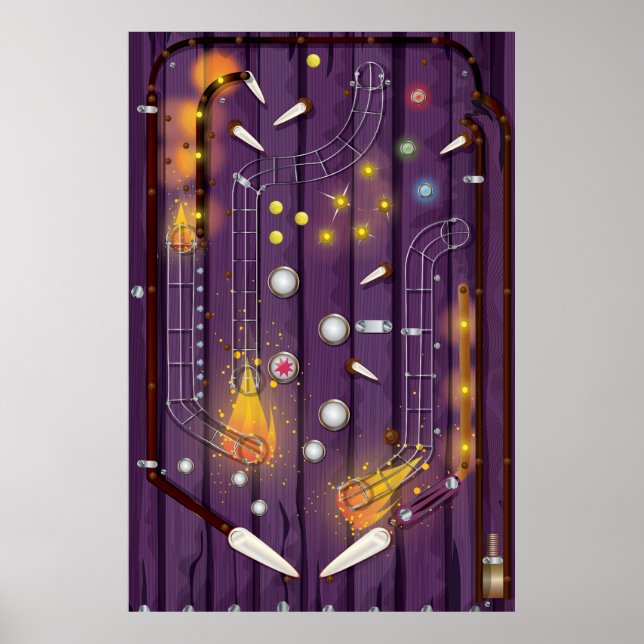 Pinball Machine Poster (Front)