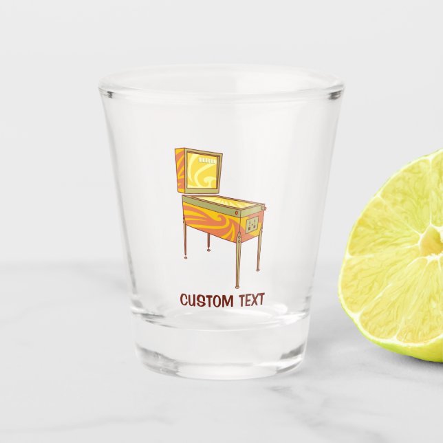 Pinball Machine Shot Glass (Front)