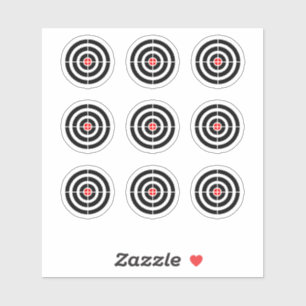 Pinball Machine "Target" Design Round Sticker