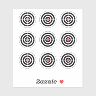 Pinball Machine "Target" Design Round Sticker