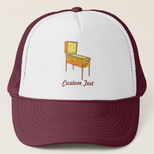 Pinball machine trucker hat