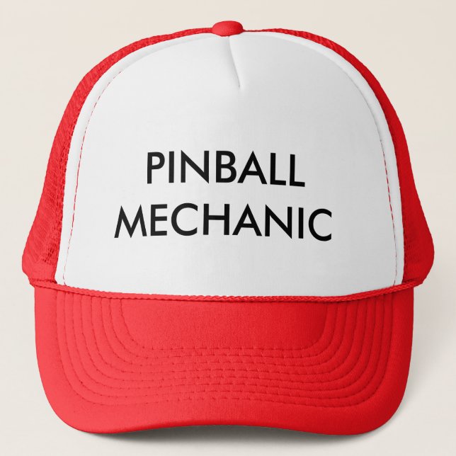 PINBALL MECHANIC TRUCKER HAT (Front)