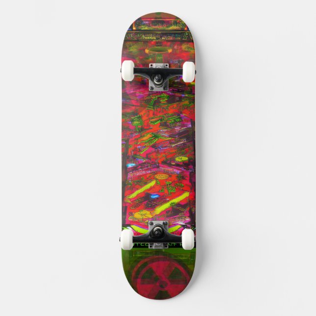 Pinball "Nuclear Meltdown" Skateboard (Front)