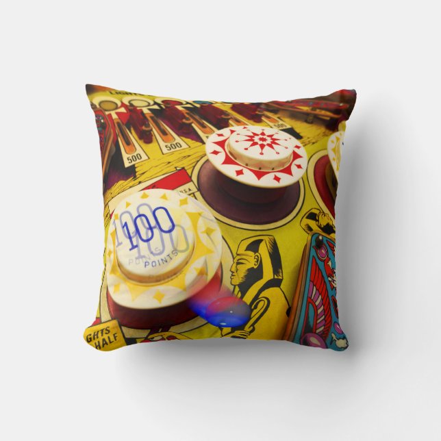 Pinball pillow. throw pillow (Front)