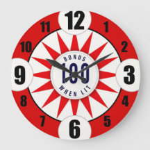 Pinball Player Acrylic Round Wall Clock #1