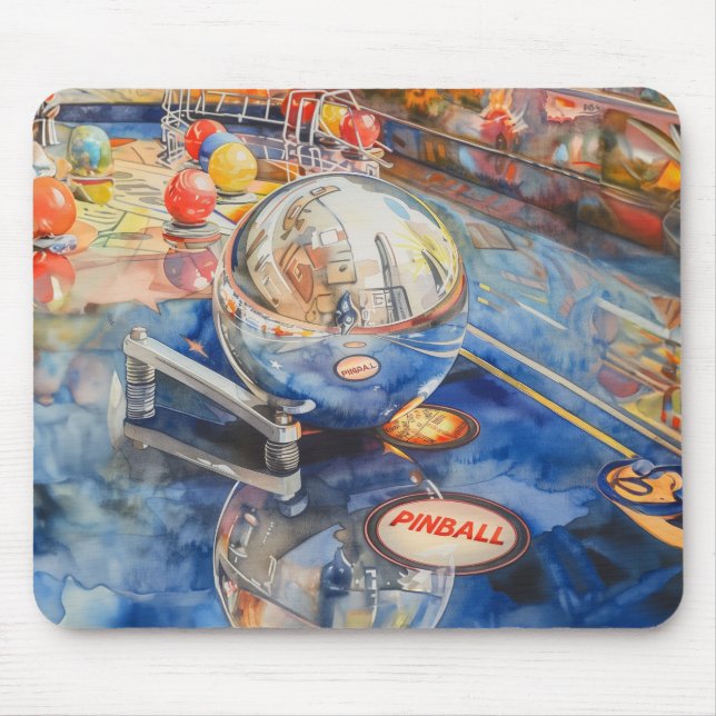 Pinball Player Non Slip Mousepad #27 (Front)