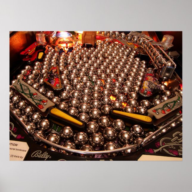 pinball poster Multiball! (Front)