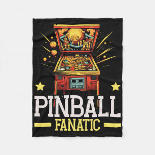 Pinbyll Machine Arcade Game Gamer Clic Video Game Fleece Blanket