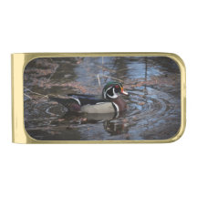 Clip d'argent pour canard à bois