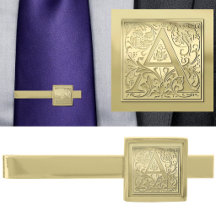 Monogramme Antique A Initiale Gravée Ornée Or