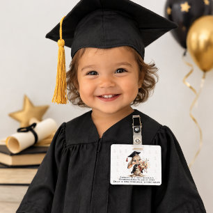 Pince de badge de graduation de lapin – Motif de d