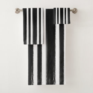 Pinceau de peinture verticale noir et blanc