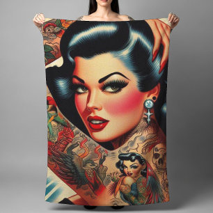 Pinceau tatoué vintage