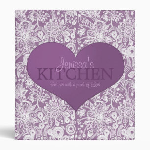 Pincement d'amour classeur de recette de 1 pouce