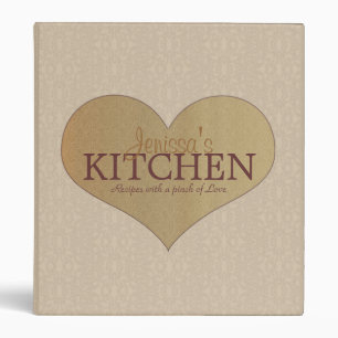 Pincement d'amour classeur de recette de crème de