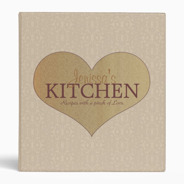 Pincement d'amour classeur de recette de crème de (Devant)