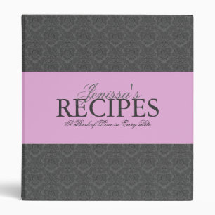 Pincement de classeur de recette d'amour