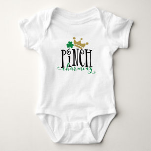 Pinch Charming St. Patricks Day Cute Boy Baby Bodysuit