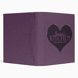 Pinch of Love 1 Inch Plum Recipe Binder