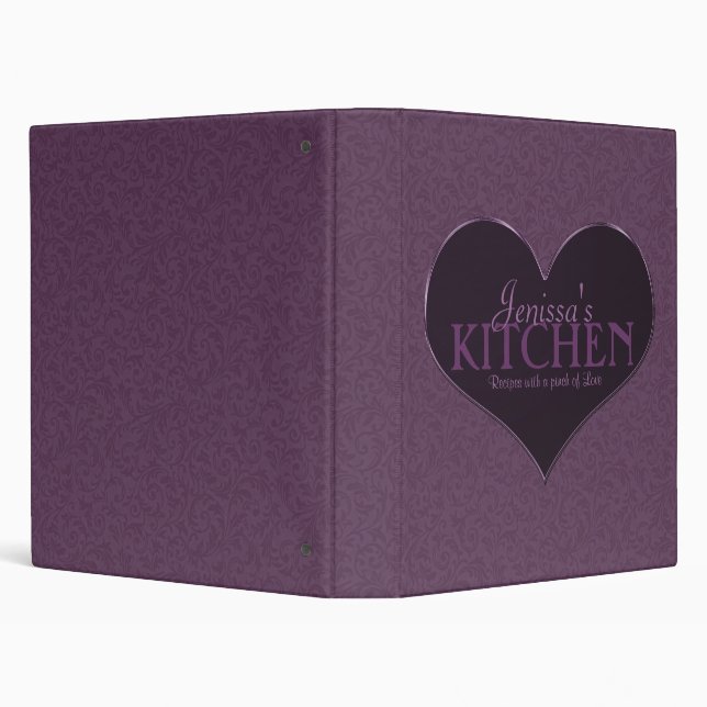 Pinch of Love 1 Inch Plum Recipe Binder (Background)